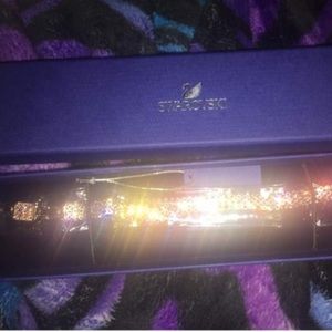 Pink Swarovski crystal bracelet